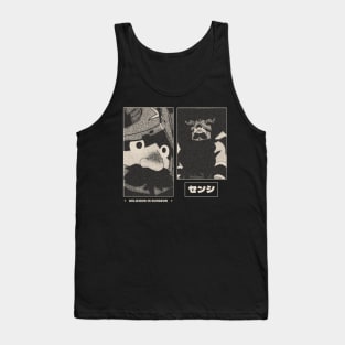 Senshi Gloomy Halftone Fanart Design Tank Top